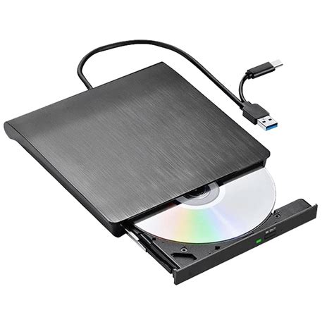 External CD DVD Drive, Type-C USB 3.0 Portable Drive Reader DVD CD RW ...