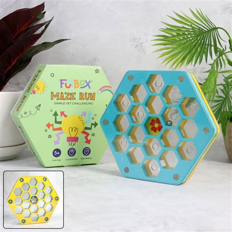 Maze Run Puzzle Game Fun Hexagon Ball Maze Brain Teaser for Kids