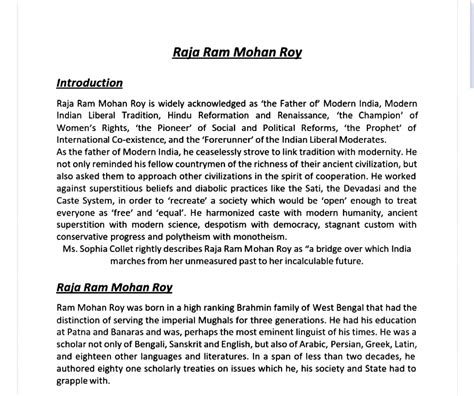 Ram mohan ray pioneer of indian liberalism - Raia Ram Mohan Roy ...