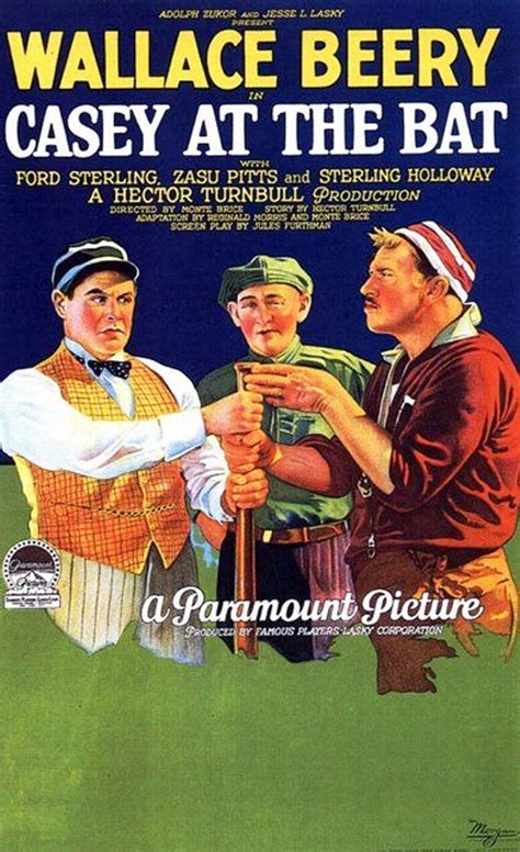 "Casey At The Bat" movie poster, 1927. The famous baseball poem by ...