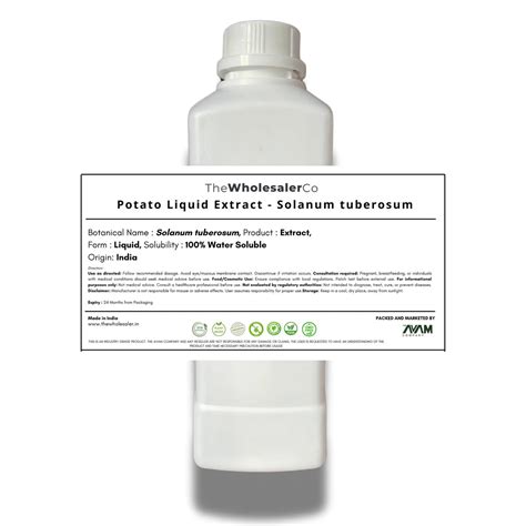 Potato Liquid Extract - Solanum tuberosum - TheWholesalerCo ...