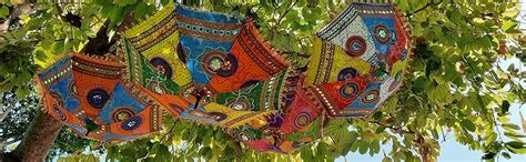Ekam Art ea Sun Protection Rajasthani Umbrella Handicraft Walking Stick ...