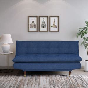 ARRA Della Fully Upholstered 3 Seater Single Solid Wood Fold Out Sofa ...