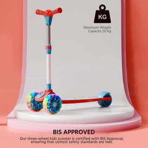 Lifelong Kick Scooter with Adjustable Height | Foldable with PVC Wheel ...