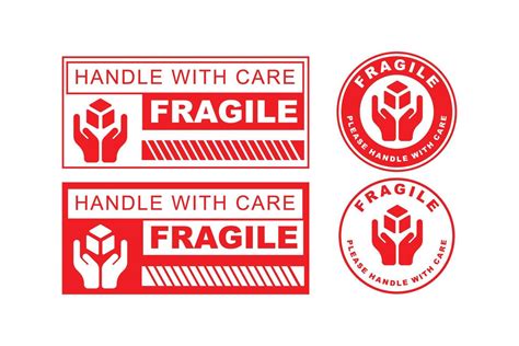 Fragile sticker design 21737540 Vector Art at Vecteezy
