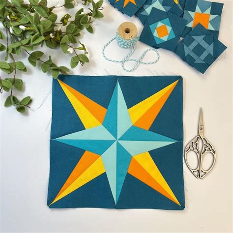 Image result for Compass Quilt Pattern