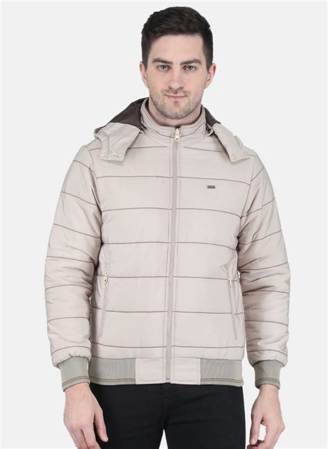 Buy Men Beige Solid Jacket Online in India - Monte Carlo