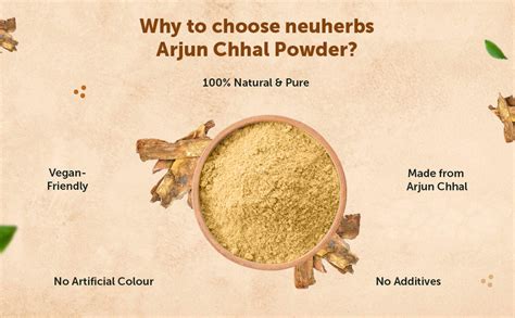 Neuherbs Arjun Chhal Powder (200 gm, Pack of 1) | 100% Natural & Pure ...