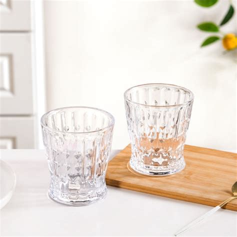 Small Stackable Juice Glass Set Of 6 250ml Online - Premium Tumbler ...