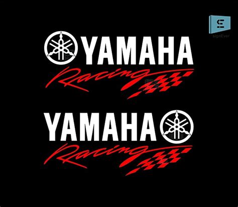 SIGN EVER Yamaha Racing Logo Stickers for Fzs Rx100 R15 Sides Tank ...