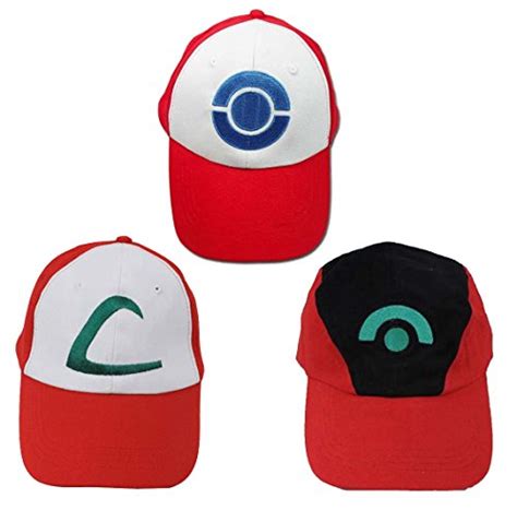 Pokemon Ash Hat Ketchum Game Cosplay Costume Pokemon Hat Cap ...