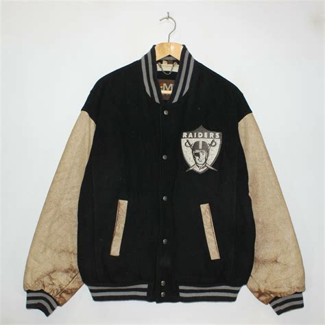 Vintage Oakland Raiders 1967 Mirage NFL Wool Leather Varsity Jacket ...