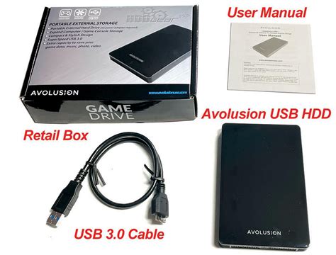 Buy Avolusion HD250U3-Z1-PRO 500GB USB 3.0 Portable XBOX Series X, S ...