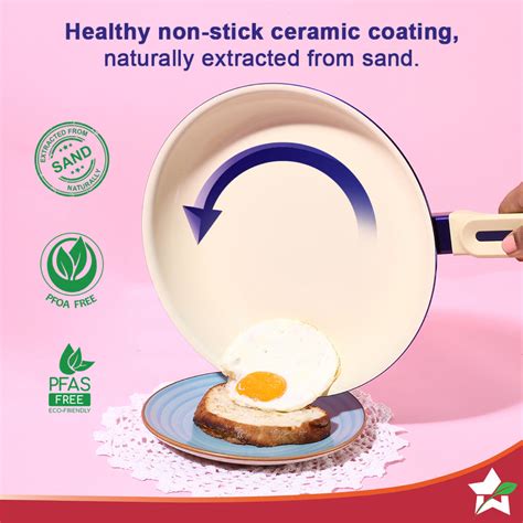 Buy Bellagio Ceramic Non-stick Cookware Set,4pcs Online at Best Price ...