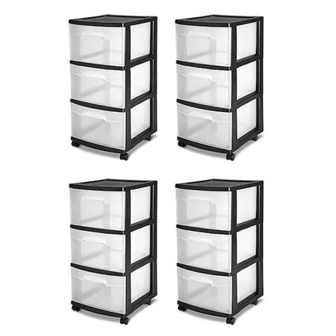 3 Drawers - Plastic - Storage Drawers - The Home Depot
