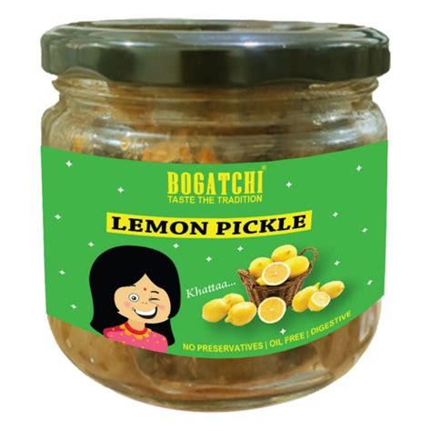 Lemon Pickle - Khatta Flavor Handcrafted Original Pickle 500g Bogatchi ...