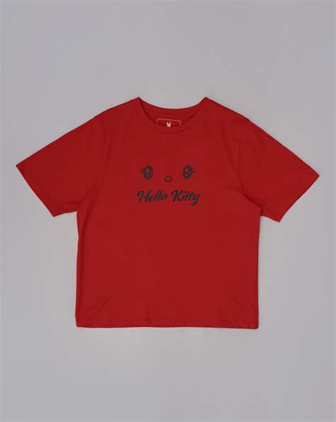 Hello Kitty Printed Oversized Tshirt For Women – Free Authority