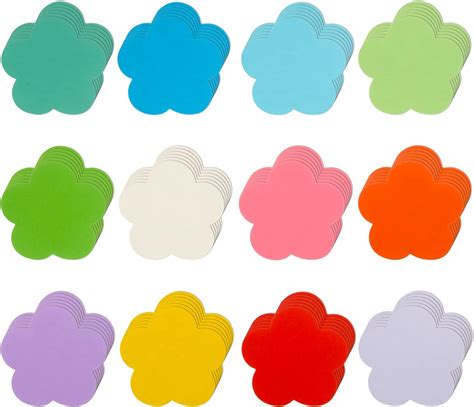 Amazon.com: 360 Pcs Spring Flowers Cutouts - Assorted Color Paper ...