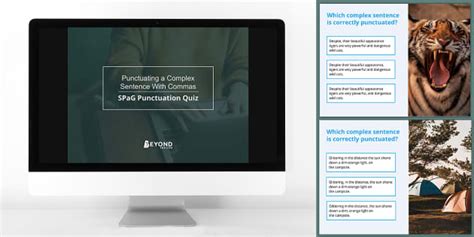KS3 SPaG Punctuating a Complex Sentence with Commas Quiz PowerPoint