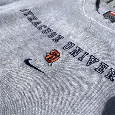 Vintage Grey Nike Syracuse University sweatshirt... | Depop