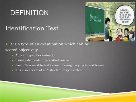 Image result for Driection of Identification Exam Example