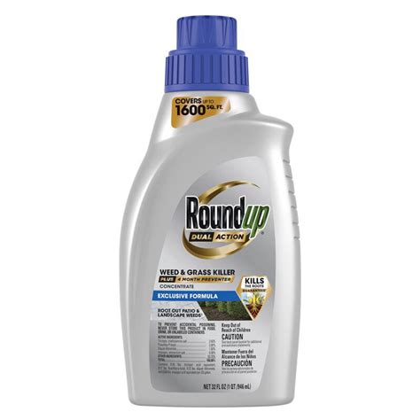 Roundup Dual Action Weed Grass Killer Plus Concentrate 32, 07/07/2023