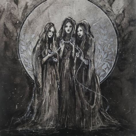 The Fates- Art PRINT, Original Watercolor Illustration Artwork Greek ...