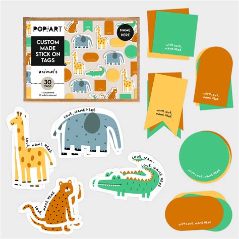Stick On Tags | Animals – Bombay Kids Company