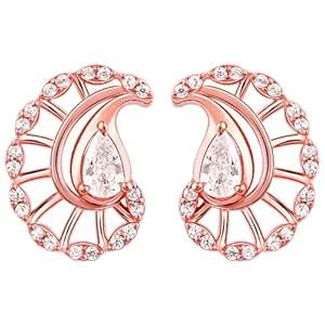 GIVA 925 Silver Rose Gold Mridul Mamidi Studs| studs to Gift Women ...