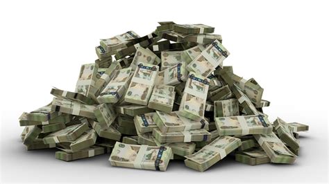 Big pile of 1000 United Arab Emirates dirham notes a lot of money over ...