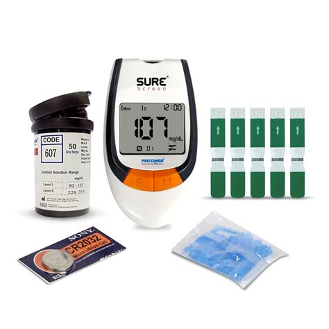 surescreen Niscomed Glucometer Simple & Accurate Sugar Testing Painfree ...
