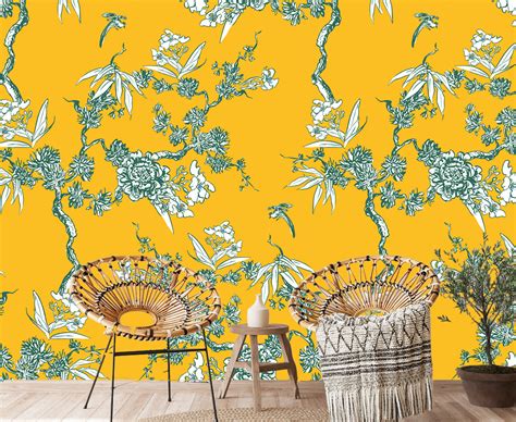 Oriental Opulence Chinoiserie Wallpaper – Myindianthings