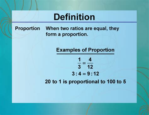 Image result for Proportion Definition Math