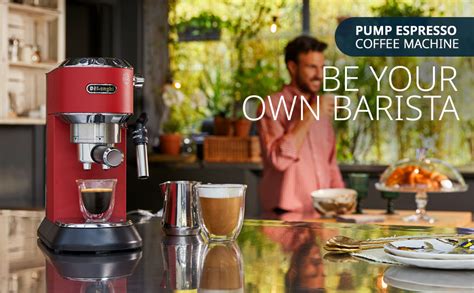 DeLonghi EC685.R Dedica Style Pump Espresso Coffee Machine | Espresso ...