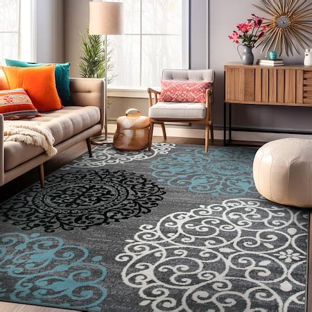 World Rug Gallery Contemporary Modern Floral Design Area Rug 3'3'' x 5 ...
