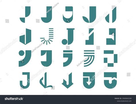Letter J Logotype Element Set Stock Vector (Royalty Free) 2505641539 | Shutterstock