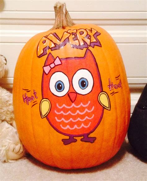 painted pumpkin owl