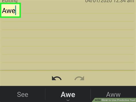 How to Enable Predictive Text 的图像结果