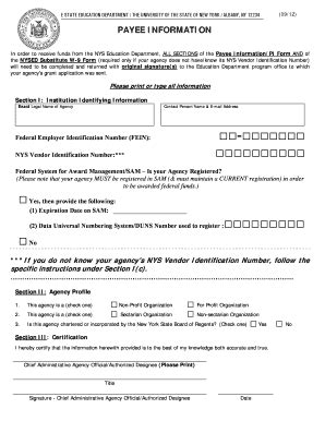 Nysed Filliable Pi Form - Fill and Sign Printable Template Online