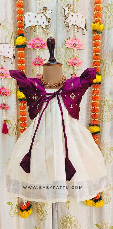 🌾🌾Wine & White Kerala Coat Modal Frock || Vishu Collection || 2024 ...