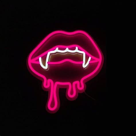 Vampire Teeth Neon Sign - Neon Mantra