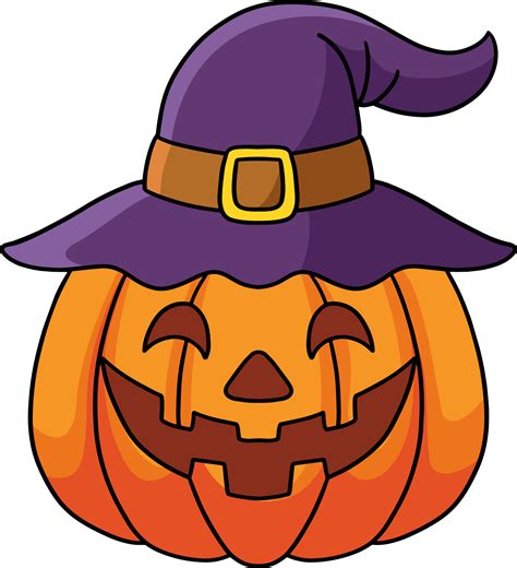 Pumpkin Witch Halloween Cartoon Colored Clipart 8822710 Vector Art at ...