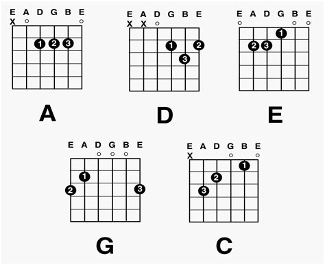 Basic Chords | Guitar chords, Guitar chord chart, Acoustic guitar chords