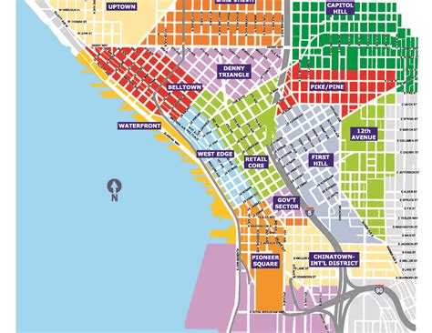 Downtown Seattle Neighborhoods Map