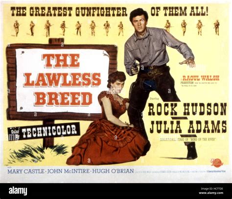 THE LAWLESS BREED, Julie Adams, Rock Hudson, 1953 Stock Photo - Alamy