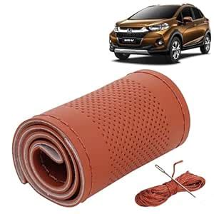 KINGSWAY® PU Leatherite Car Steering Cover Sewable Compatible with ...