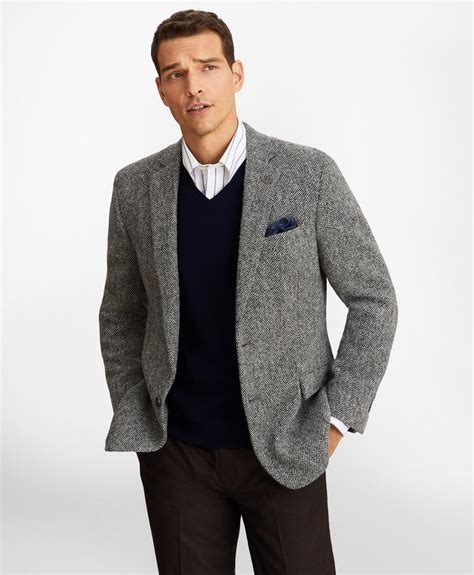 Brooks Brothers Slim Fit Harris Tweed Sport Coat in Light Grey (Gray ...