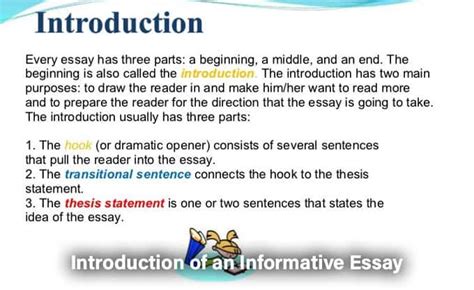 Image result for Introduction Paragraph for Informative Essay