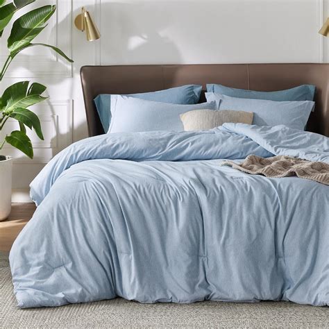 Amazon.com: Bedsure King Size Comforter Set - Light Blue King Comforter ...
