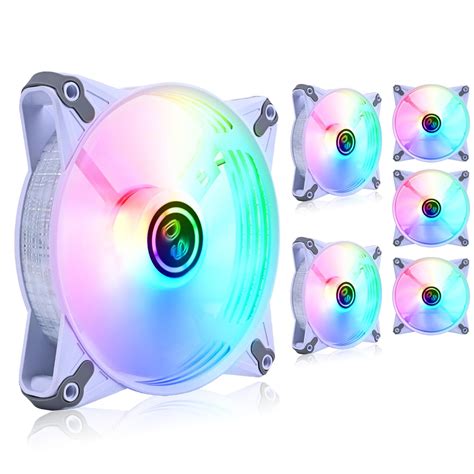DS Rainbow RGB LED 120mm Case Fan for PC Cases, CPU Coolers, Radiators ...
